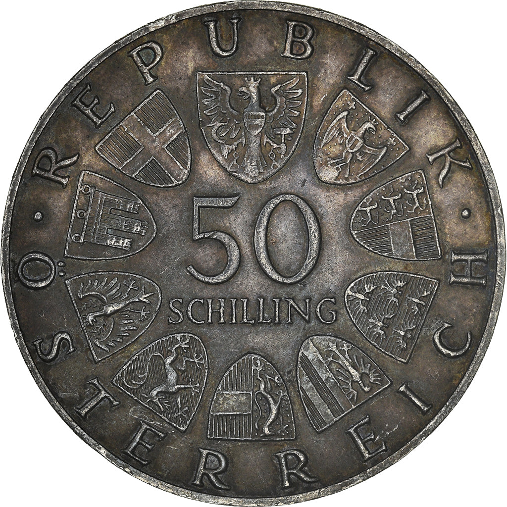 Moneta, Austria, 50 Schilling, 1965, BB+, Argento, KM:2898