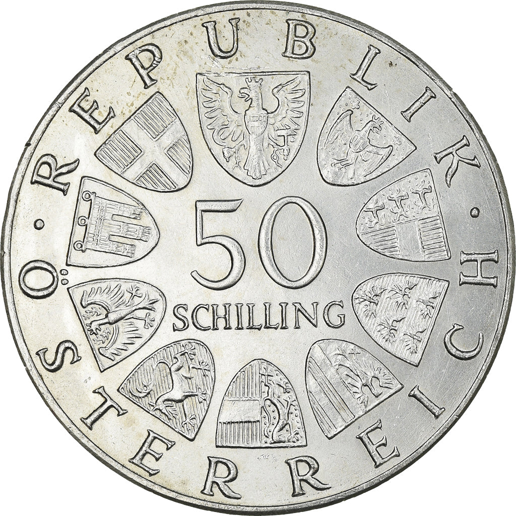 Monnaie, Autriche, National Bank, 50 Schilling, 1966, SUP, Argent, KM:2900