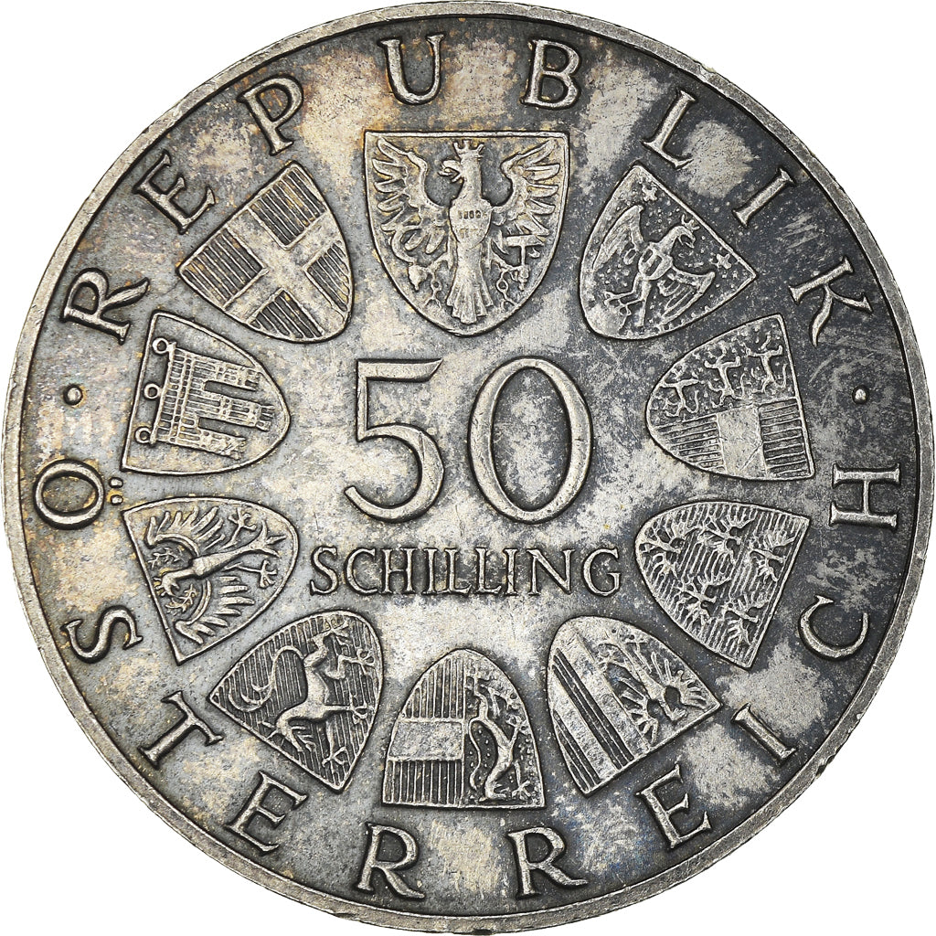 Münze, Österreich, 50 Schilling, 1967, UNZ, Silber, KM:2902