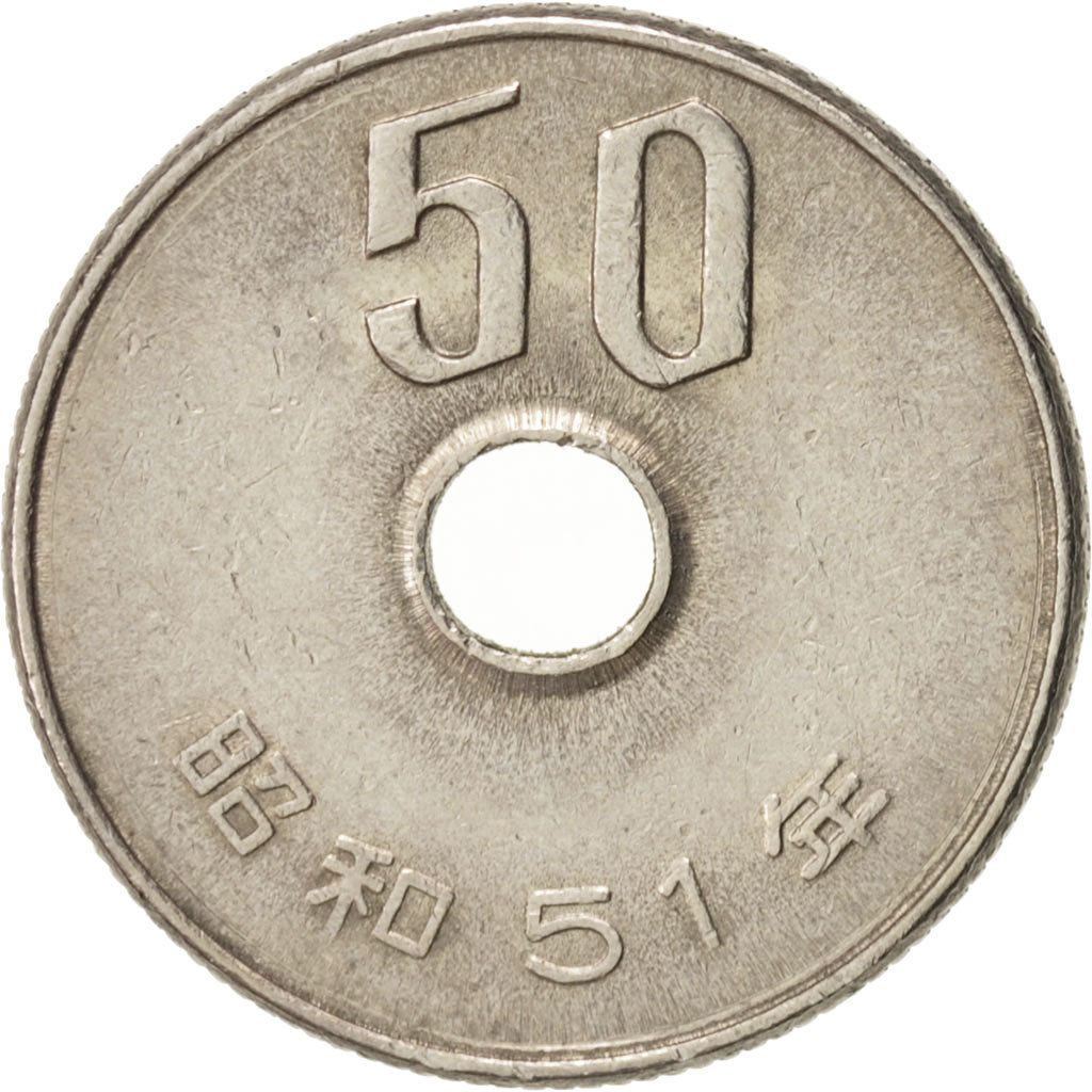 Japan, Hirohito, 50 Yen, 1976, EF(40-45), Copper-nickel, KM:81