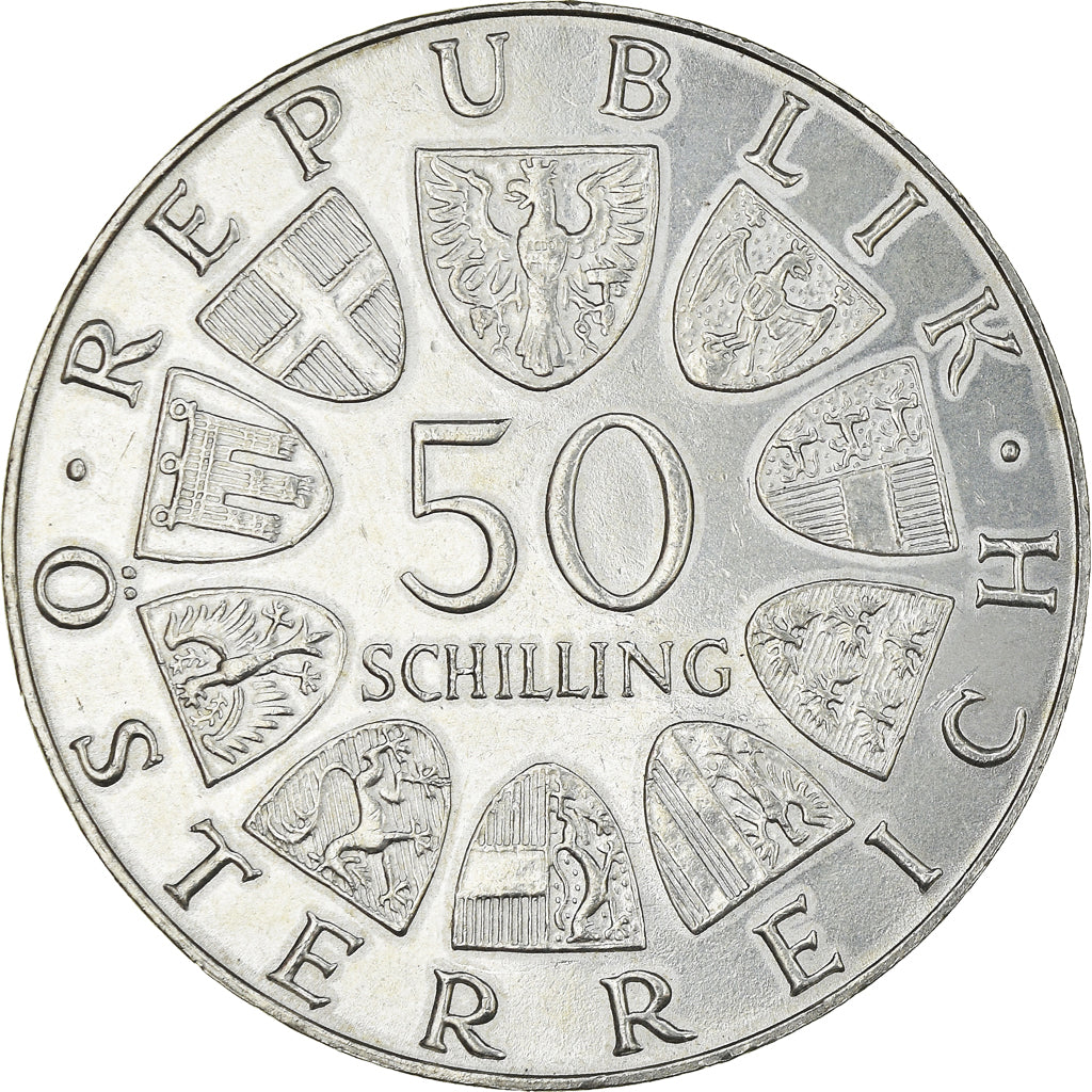 Moneta, Austria, 50 Schilling, 1972, SPL-, Argento, KM:2913