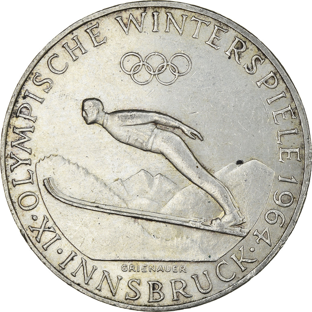 Coin, Austria, 50 Schilling, 1964, AU(55-58), Silver, KM:2896