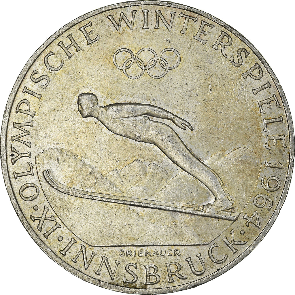Coin, Austria, 50 Schilling, 1964, MS(60-62), Silver, KM:2896