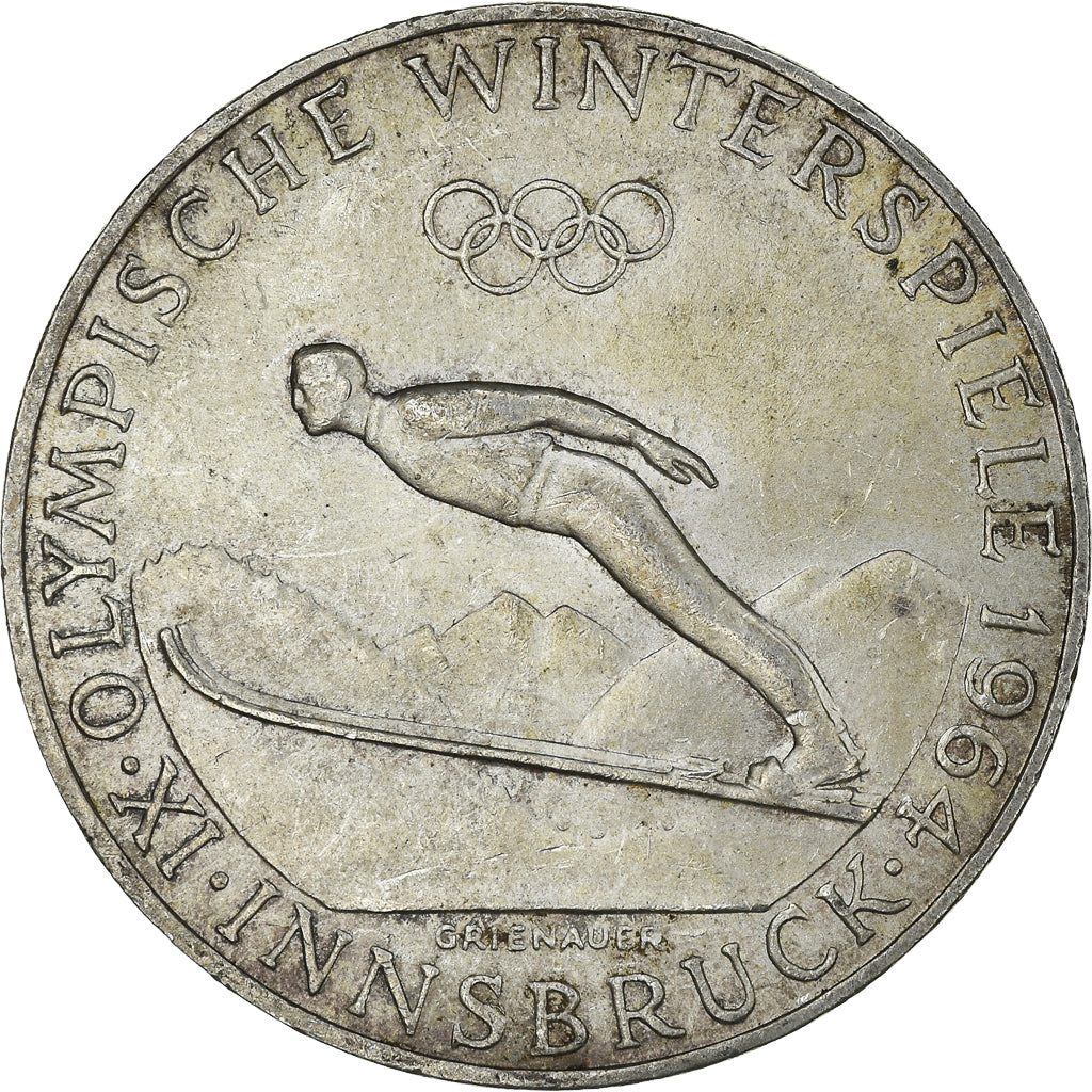 Coin, Austria, 50 Schilling, 1964, MS(60-62), Silver, KM:2896