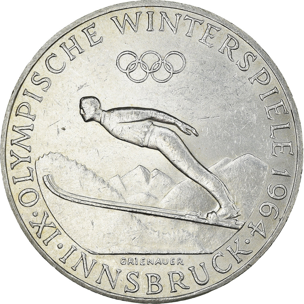 Moneta, Austria, 50 Schilling, 1964, MS(60-62), Srebro, KM:2896