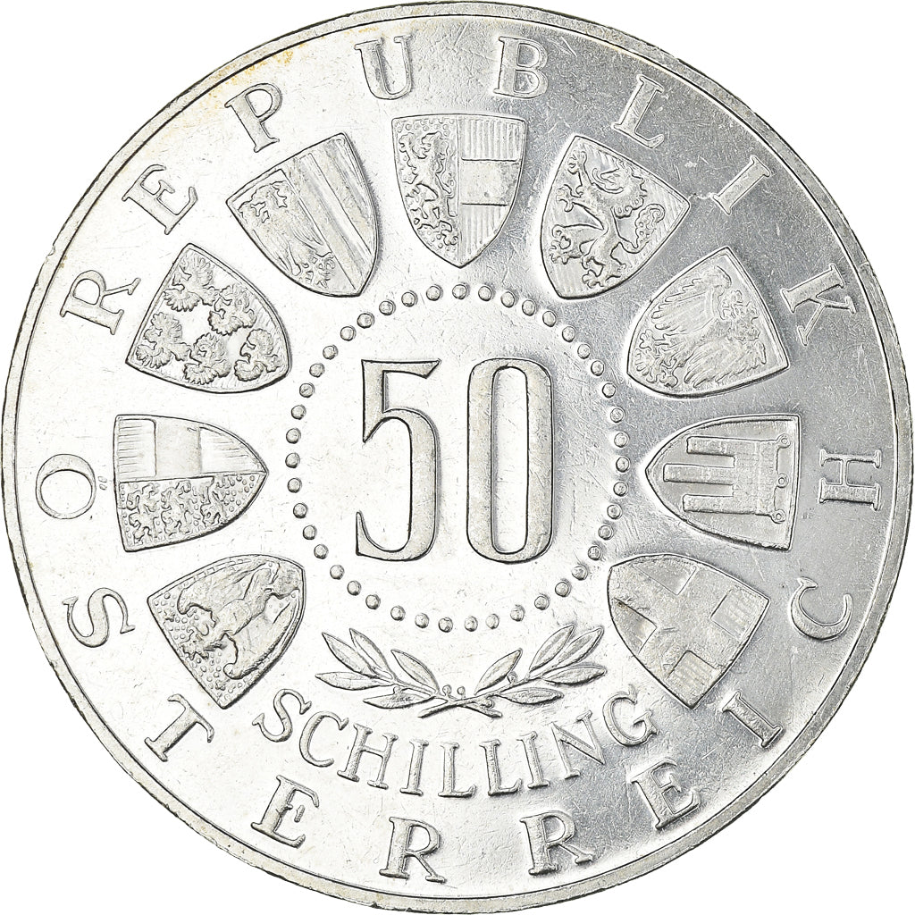 Moneta, Austria, 50 Schilling, 1964, Proof, SPL, Argento, KM:2896