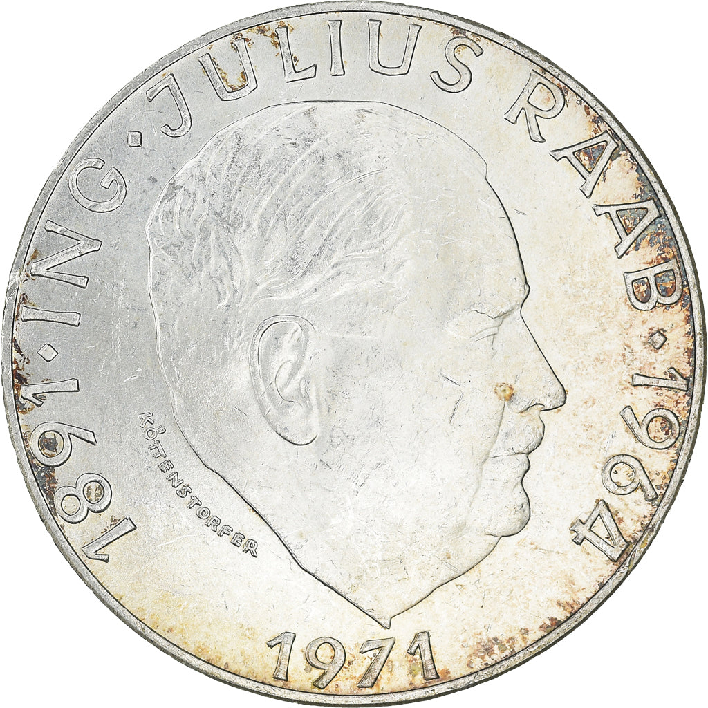 Moneta, Austria, 50 Schilling, 1971, MS(60-62), Srebro, KM:2911