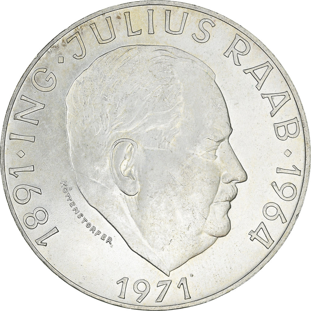 Moneta, Austria, 50 Schilling, 1971, MS(64), Srebro, KM:2911