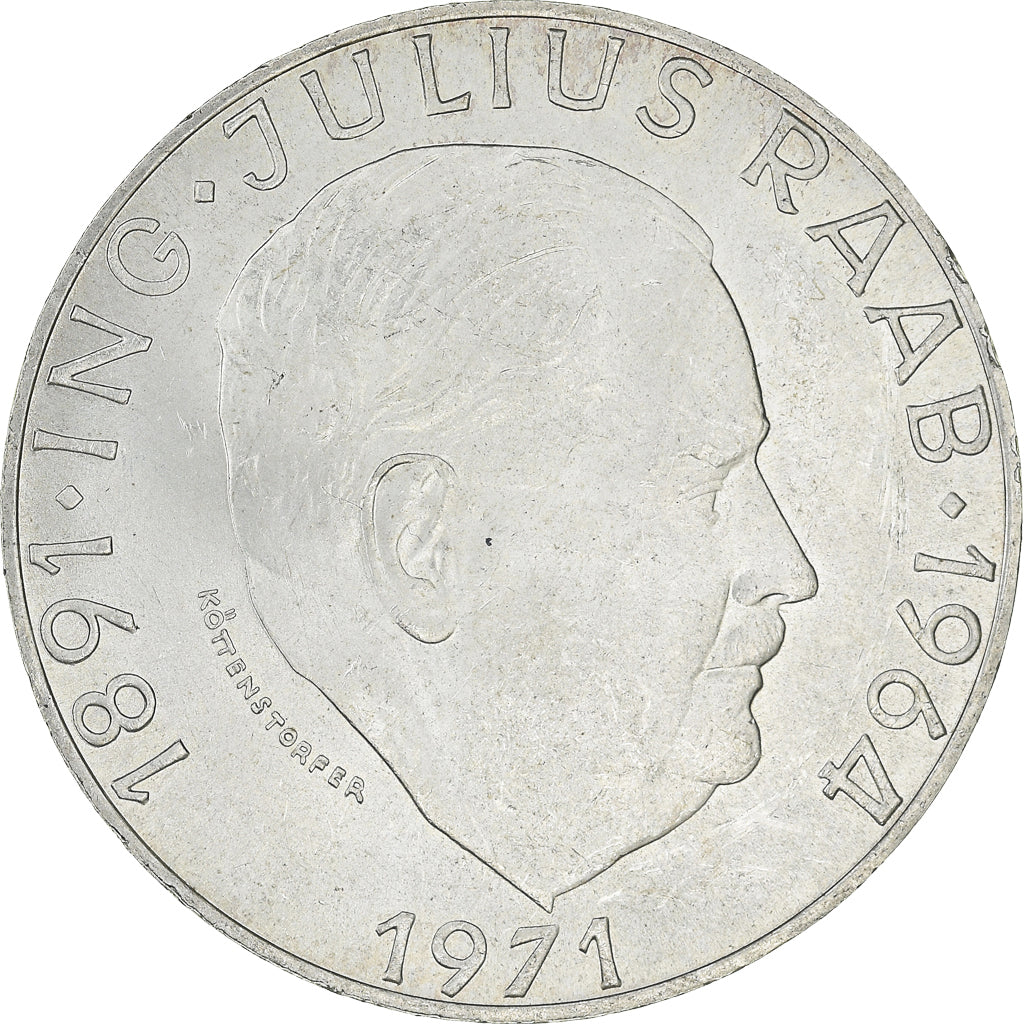 Moneta, Austria, 50 Schilling, 1971, MS(64), Srebro, KM:2911