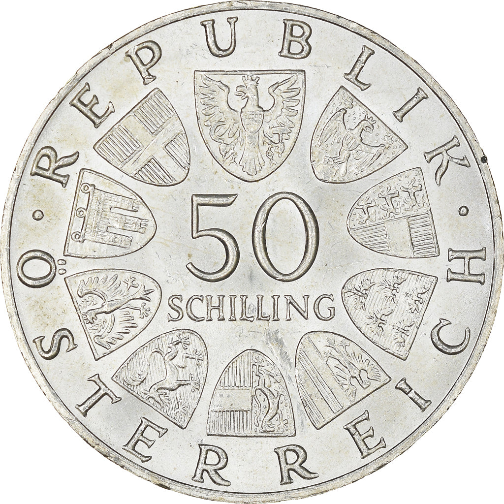 Austria, 50 Schilling, 1969, MS(60-62), Silver, KM:2906