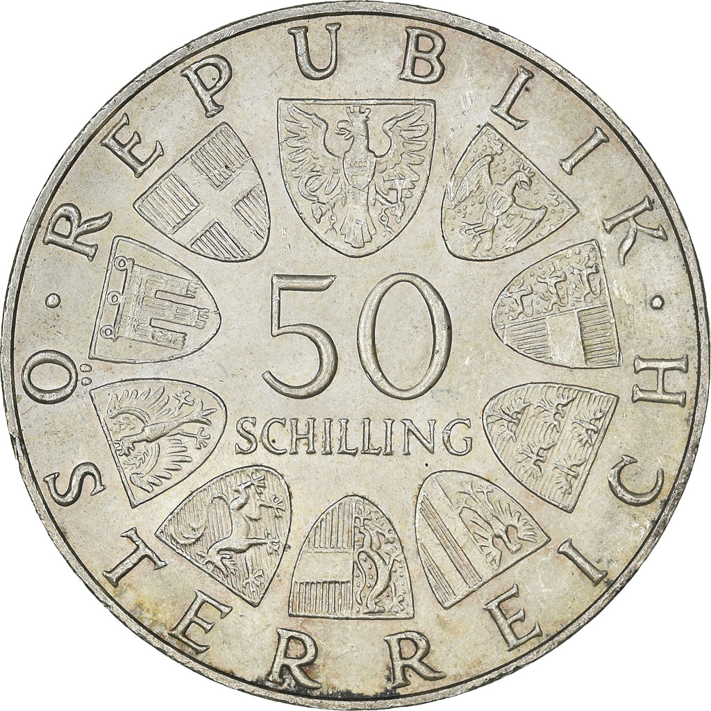 Moneta, Austria, 50 Schilling, 1969, SPL+, Argento, KM:2906