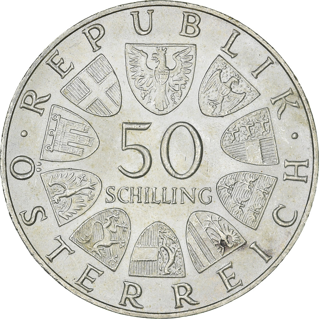 Munten, Oostenrijk, 50 Schilling, 1970, UNC, Zilver, KM:2908