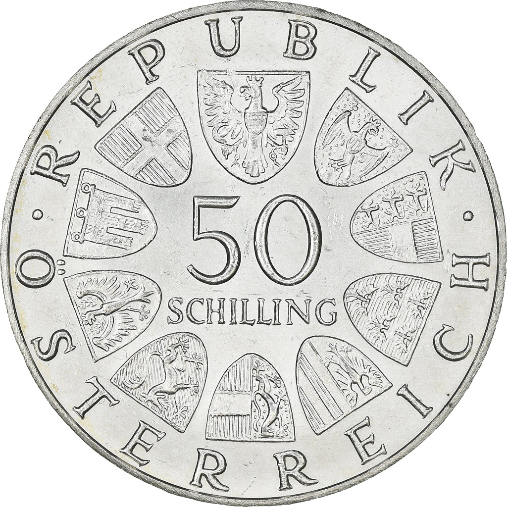 Munten, Oostenrijk, 50 Schilling, 1970, UNC, Zilver, KM:2908