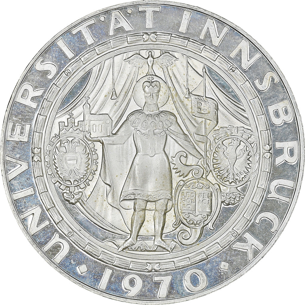 Munten, Oostenrijk, 50 Schilling, 1970, Proof, FDC, Zilver, KM:2908