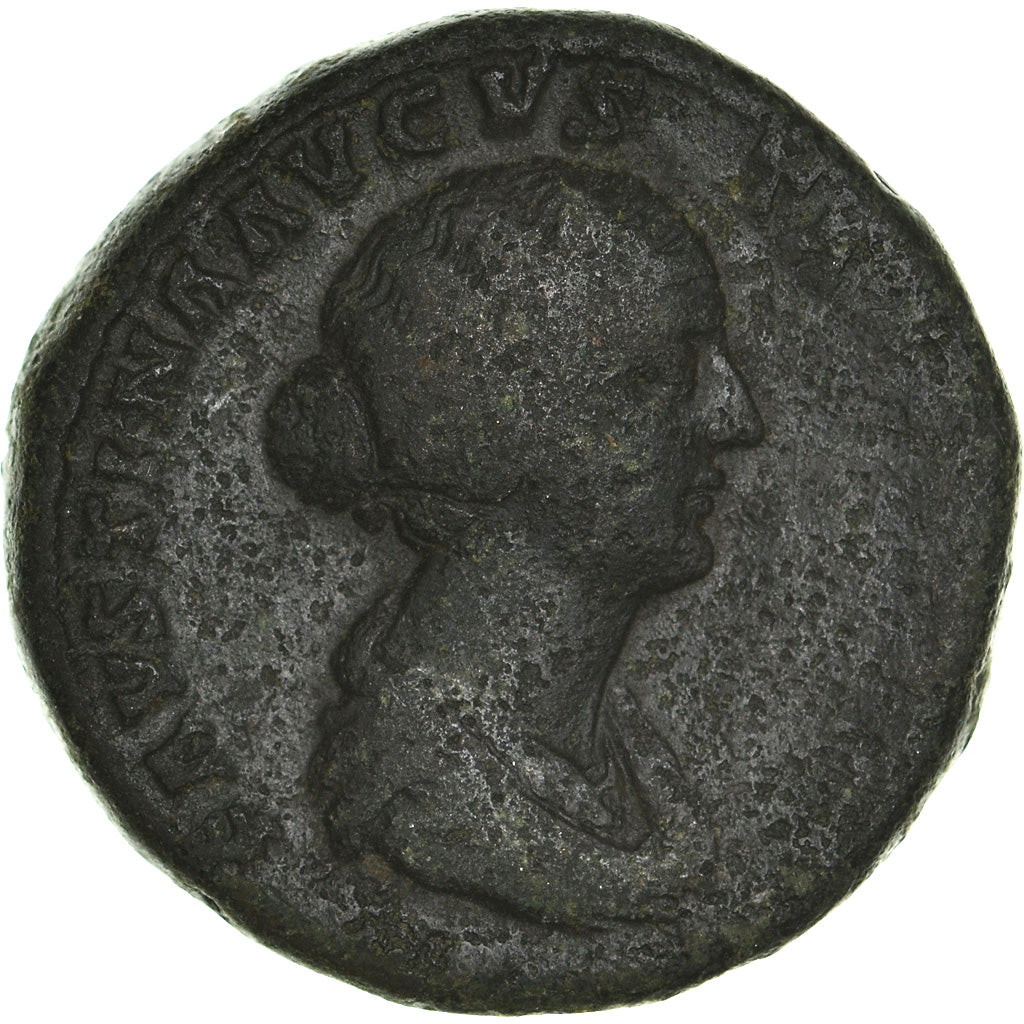 Coin, Faustina II, Sestertius, Rome, VF(30-35), Bronze