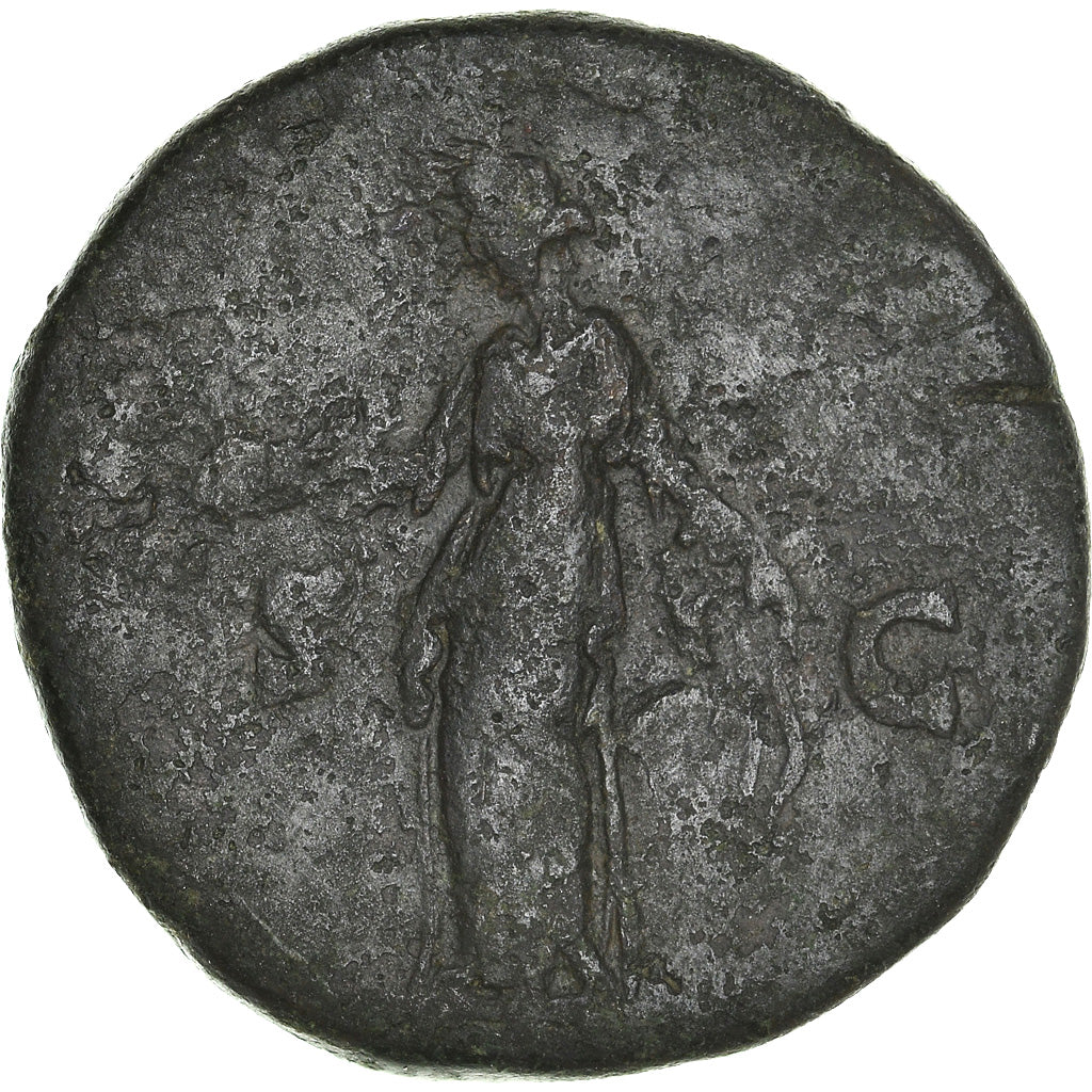 Coin, Faustina II, Sestertius, Rome, VF(30-35), Bronze