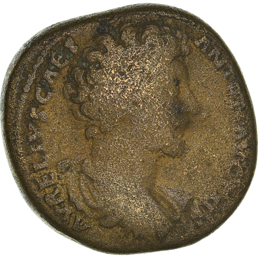 Moneta, Marcus Aurelius, Sesterzio, Rome, MB, Bronzo, RIC:1314a