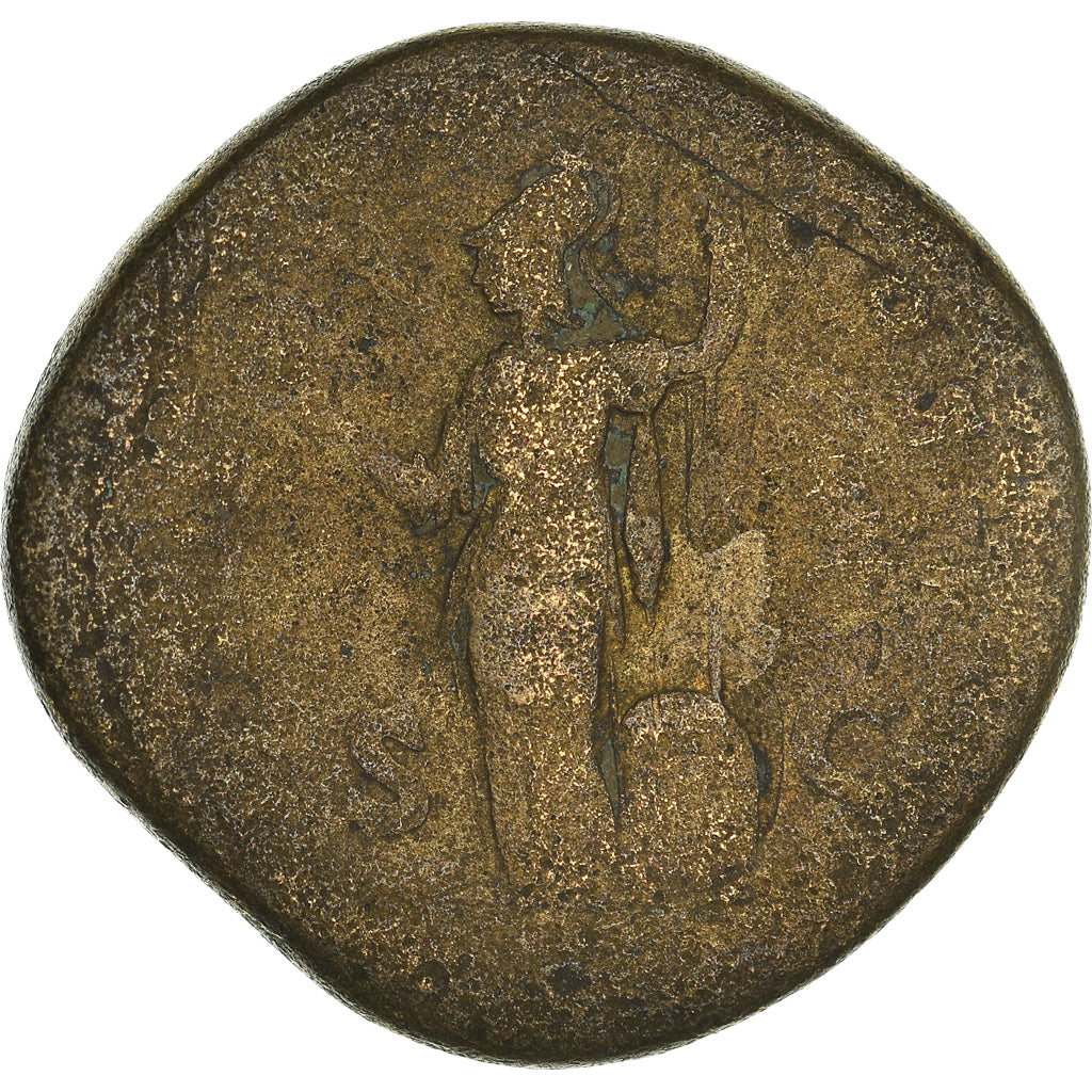 Moneta, Marcus Aurelius, Sesterzio, Rome, MB, Bronzo, RIC:1314a