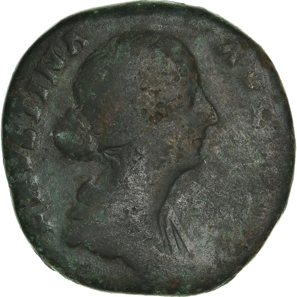 Moeda, Faustina II, Sestertius, Rome, VF(30-35), Bronze, RIC:1665