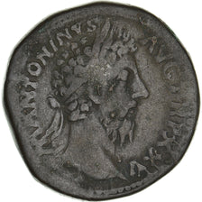 Moneta, Marcus Aurelius, Sestertius, Rome, VF(30-35), Brązowy