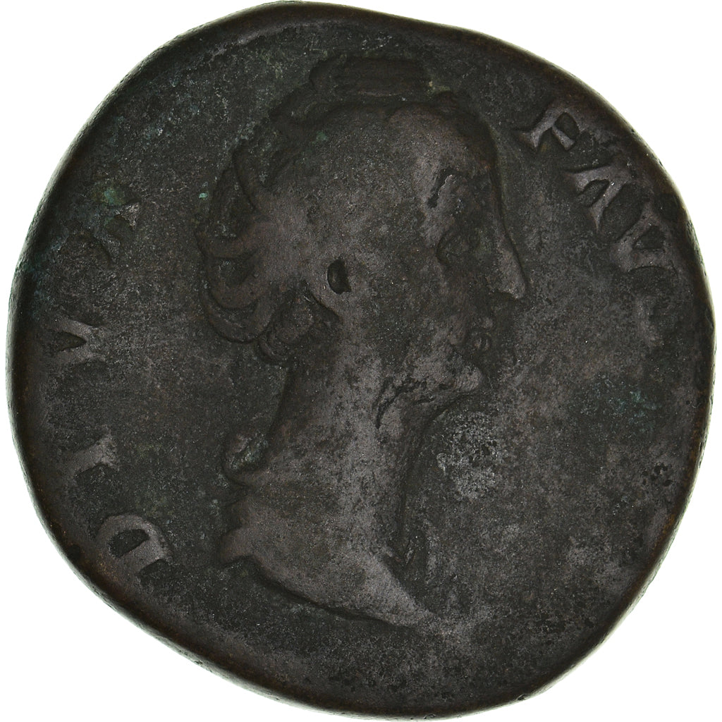 Moeda, Faustina II, Sestertius, Rome, VF(30-35), Bronze, RIC:1143