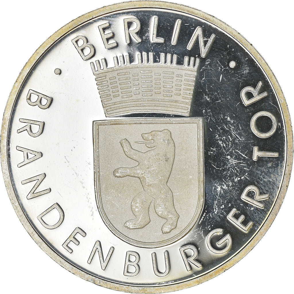 Deutschland, Medaille, The Brandenburg Gate, 1989, UNZ, Silber