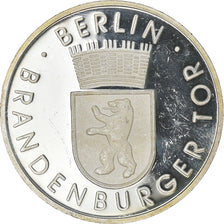 Allemagne, Médaille, The Brandenburg Gate, 1989, SPL, Argent