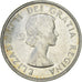 CANADA, Dollar, 1961, Royal Canadian Mint, KM #54, AU(55-58), Silver, 36, 23.33