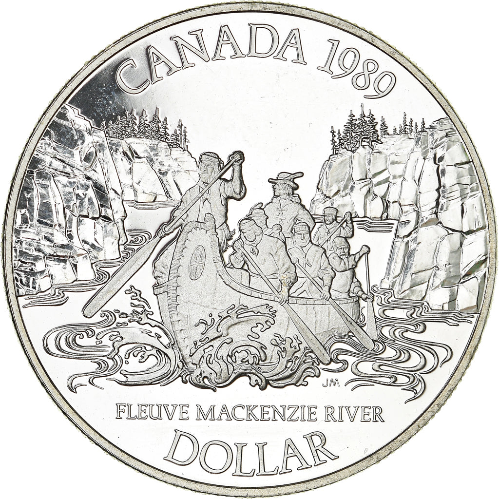 Coin, Canada, Elizabeth II, Dollar, 1989, Royal Canadian Mint, Ottawa, Proof