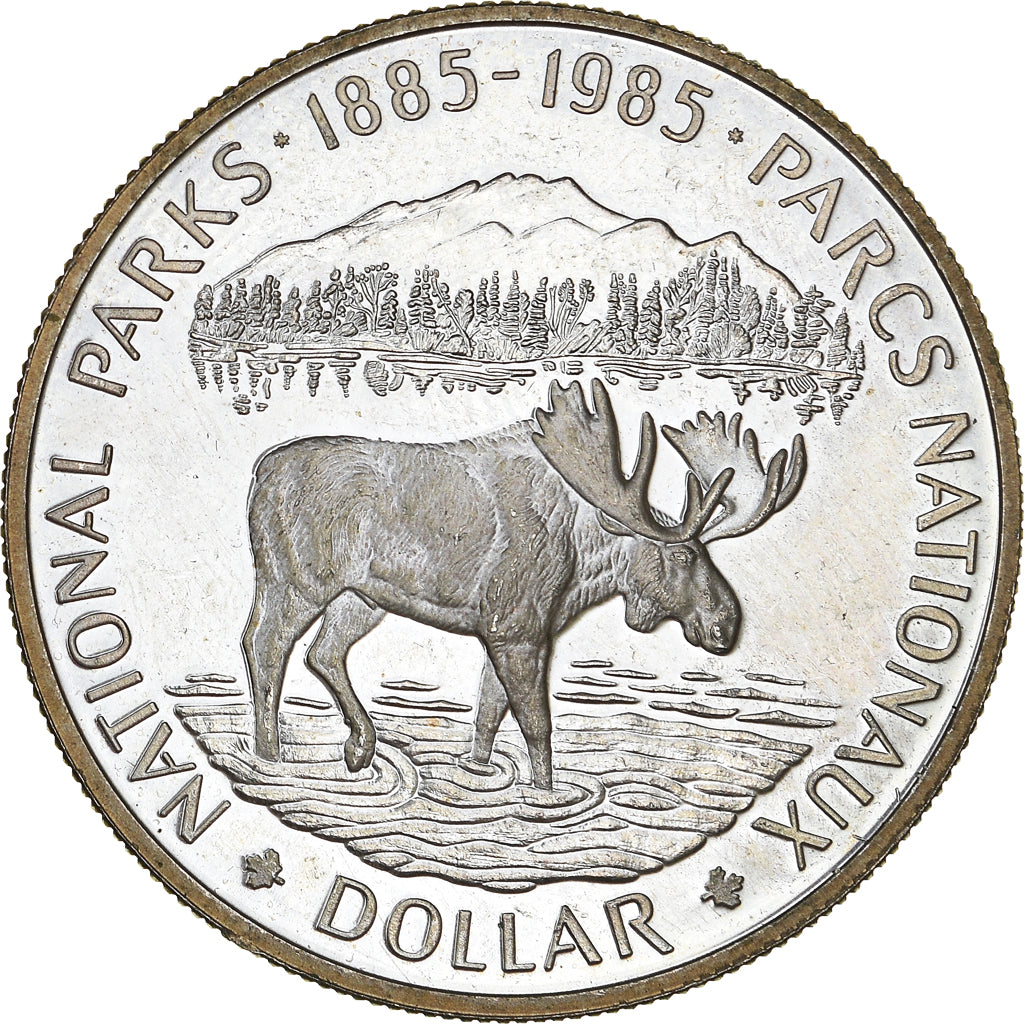 Moneda, Canadá, Elizabeth II, Dollar, 1985, Royal Canadian Mint, Ottawa, SC