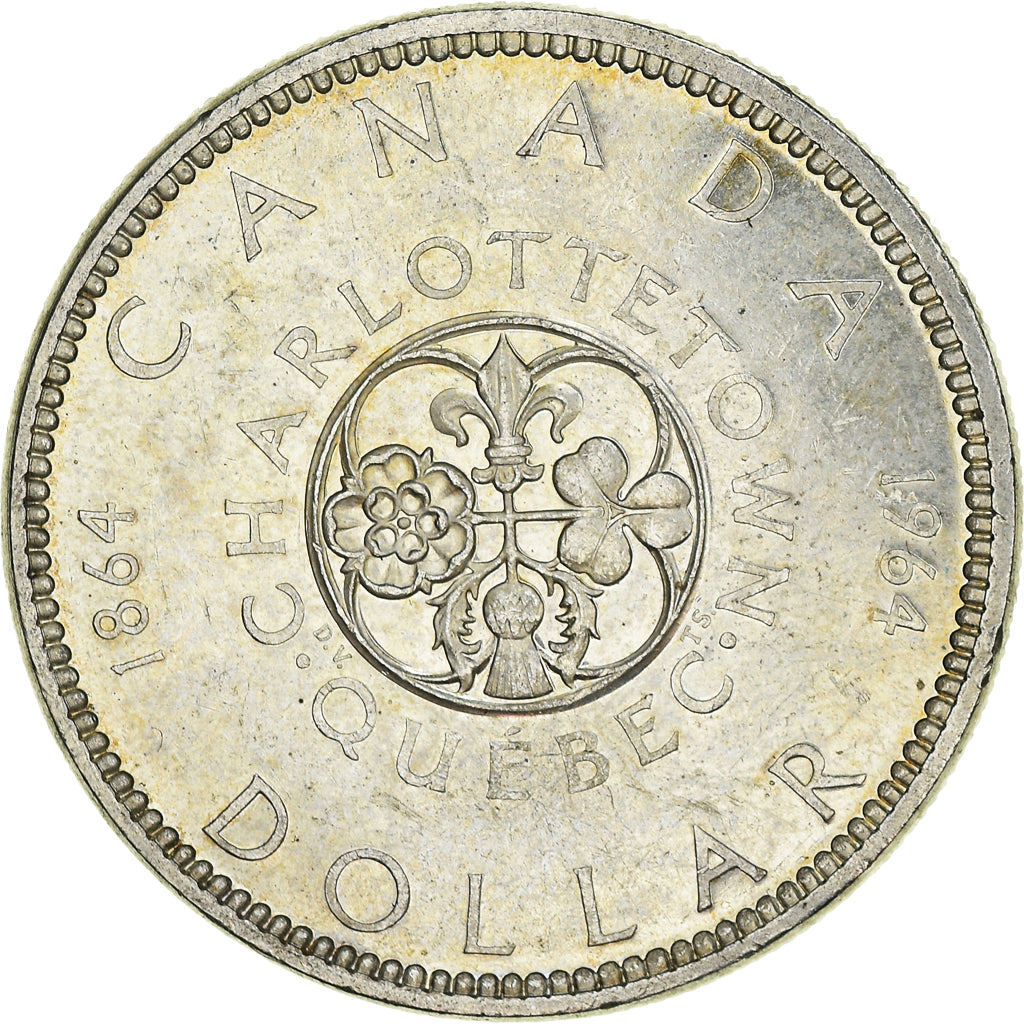 Moneta, Canada, Elizabeth II, Dollar, 1964, Royal Canadian Mint, Ottawa