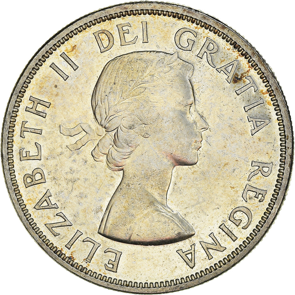 Moneda, Canadá, Elizabeth II, Dollar, 1957, Royal Canadian Mint, Ottawa, EBC+