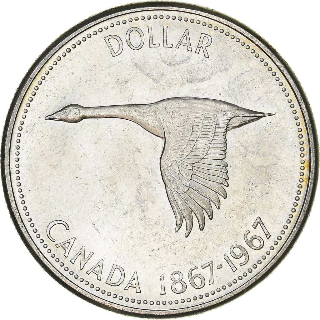 Moneda, Canadá, Elizabeth II, Dollar, 1967, Royal Canadian Mint, Ottawa, EBC+