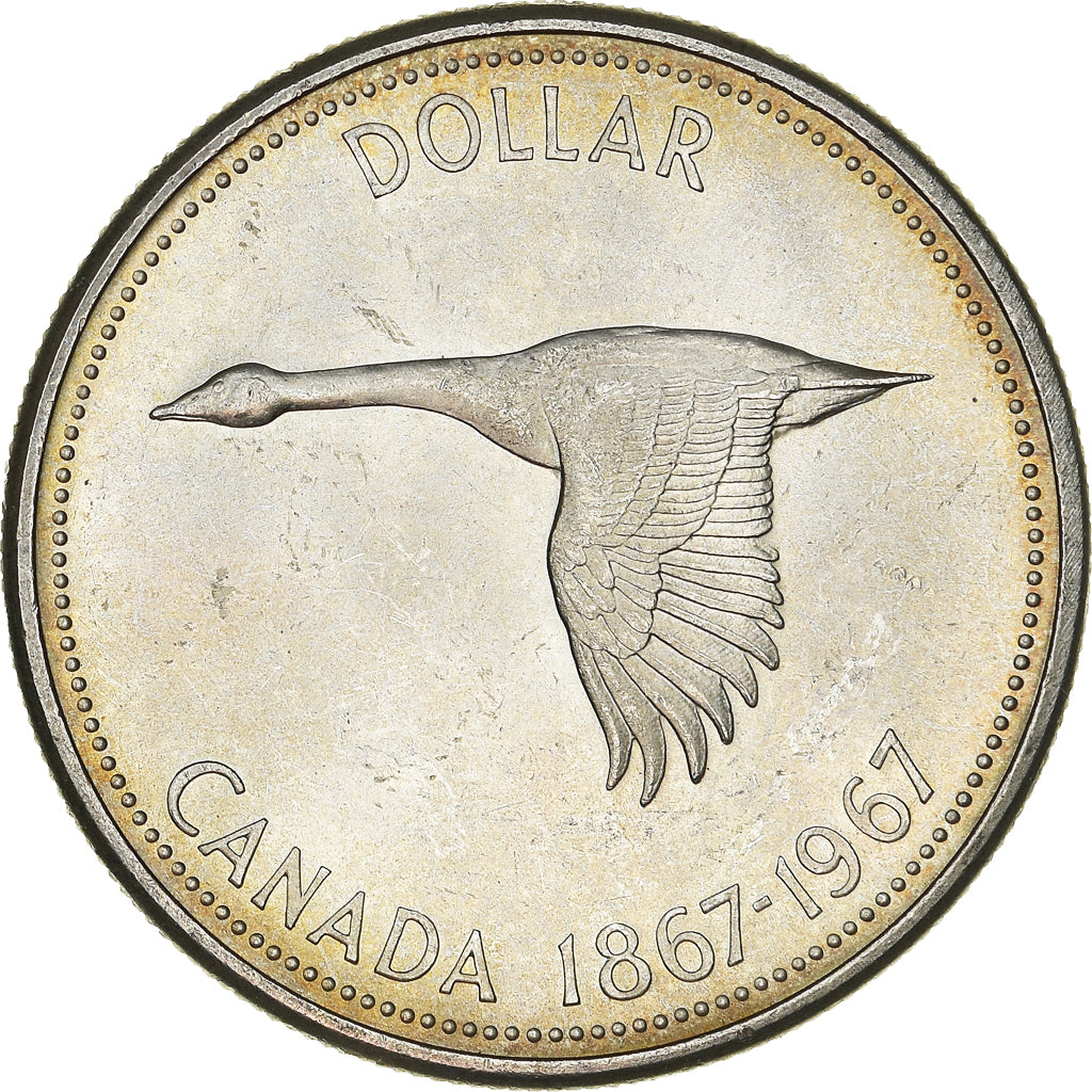 Moneda, Canadá, Elizabeth II, Dollar, 1967, Royal Canadian Mint, Ottawa, EBC+