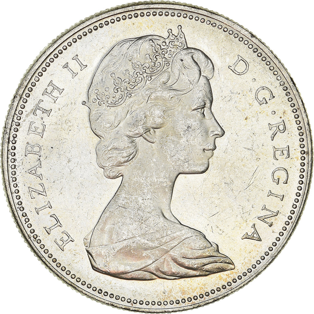 Coin, Canada, Elizabeth II, Dollar, 1965, Royal Canadian Mint, Ottawa
