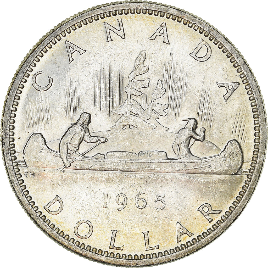 Coin, Canada, Elizabeth II, Dollar, 1965, Royal Canadian Mint, Ottawa