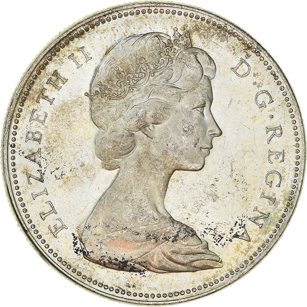 Moneda, Canadá, Elizabeth II, Dollar, 1965, Royal Canadian Mint, Ottawa, EBC