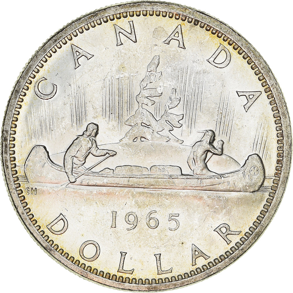 Coin, Canada, Elizabeth II, Dollar, 1965, Royal Canadian Mint, Ottawa, MS(64)