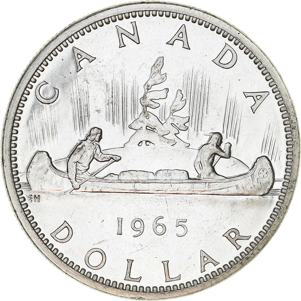 Coin, Canada, Elizabeth II, Dollar, 1965, Royal Canadian Mint, Ottawa, MS(64)