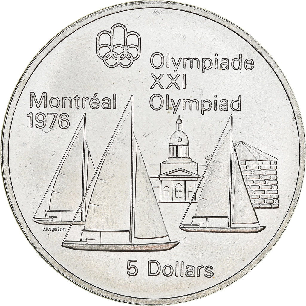 Münze, Kanada, Elizabeth II, 5 Dollars, 1973, Royal Canadian Mint, Ottawa
