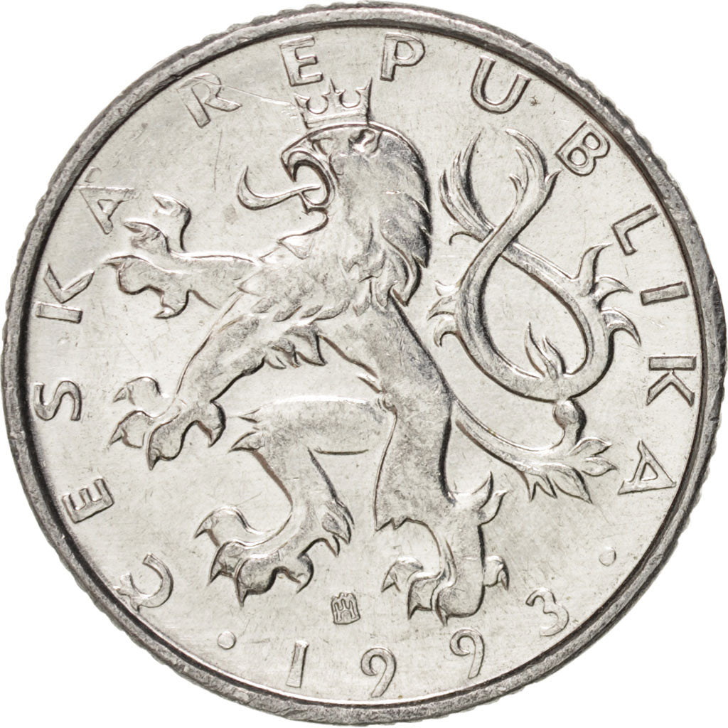 Czech Republic, 50 Haleru, 1993, MS(63), Aluminum, KM:3.1