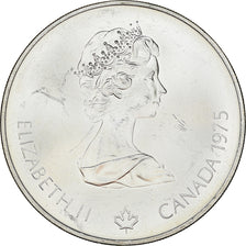 Coin, Canada, Elizabeth II, Javelin, 5 Dollars, 1975, MS(63), Silver, KM:99