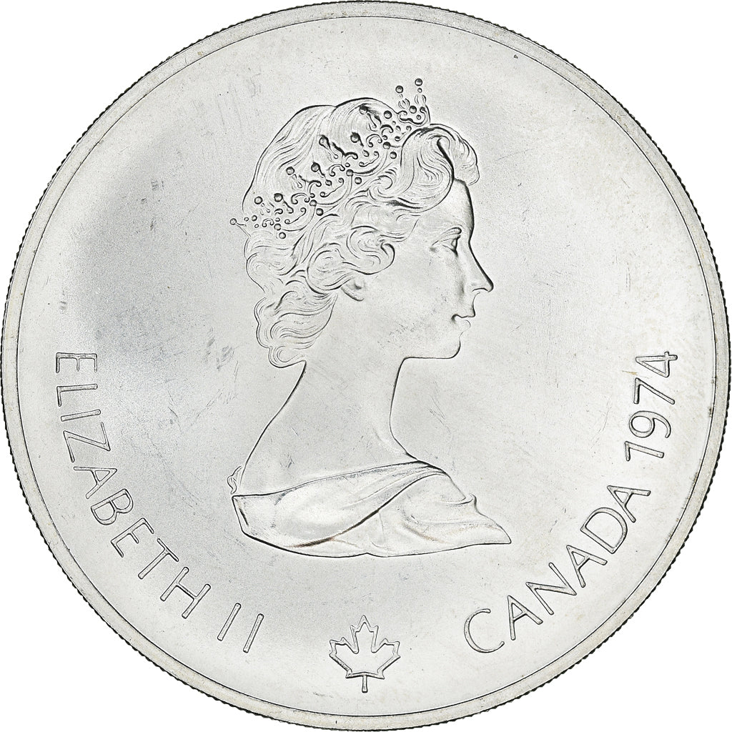 Münze, Kanada, Elizabeth II, Rowing, 5 Dollars, 1974, UNZ, Silber, KM:91