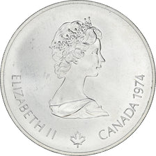 Münze, Kanada, Elizabeth II, Rowing, 5 Dollars, 1974, UNZ, Silber, KM:91