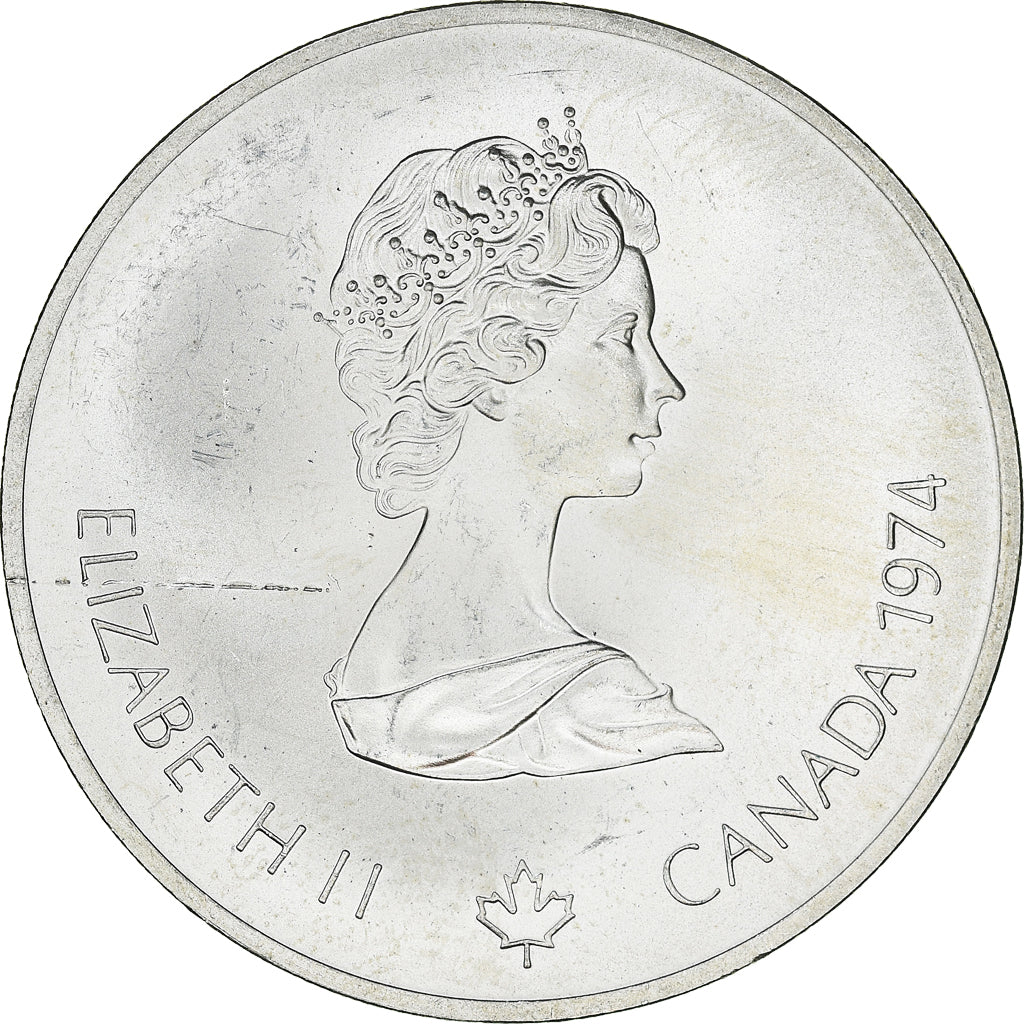 Münze, Kanada, Elizabeth II, Rowing, 5 Dollars, 1974, UNZ, Silber, KM:91