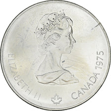 Münze, Kanada, Elizabeth II, Platform Diver, 5 Dollars, 1975, UNZ, Silber