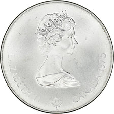 Münze, Kanada, Elizabeth II, Platform Diver, 5 Dollars, 1975, UNZ, Silber