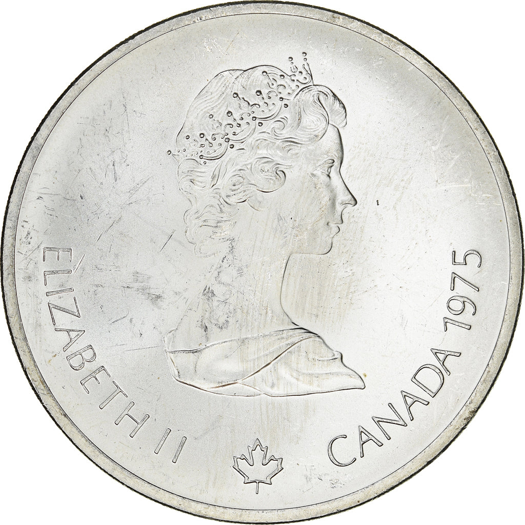 Münze, Kanada, Olympic Games - Hurdles, 10 Dollars, 1975, UNZ, Silber