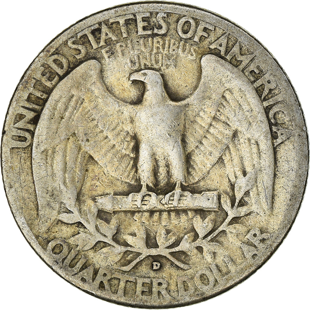 Moneta, USA, Washington Quarter, Quarter, 1942, U.S. Mint, Denver, VF(20-25)