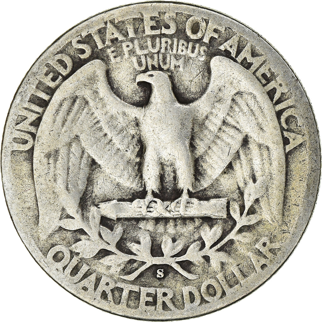 Monnaie, États-Unis, Washington Quarter, Quarter, 1943, U.S. Mint, San